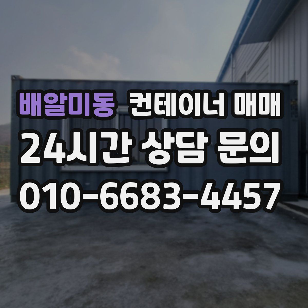 배알미동 컨테이너 매매