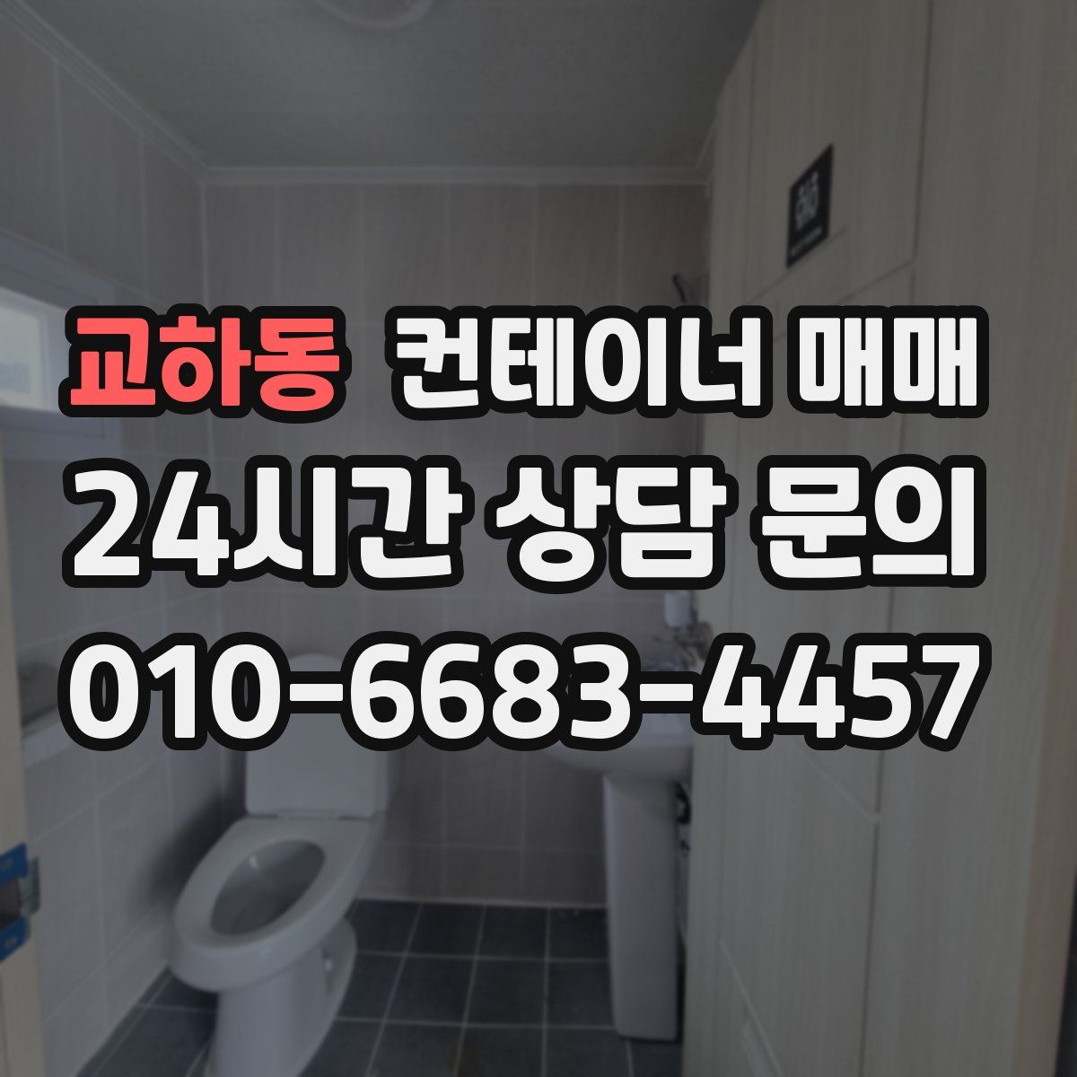 교하동 컨테이너 매매