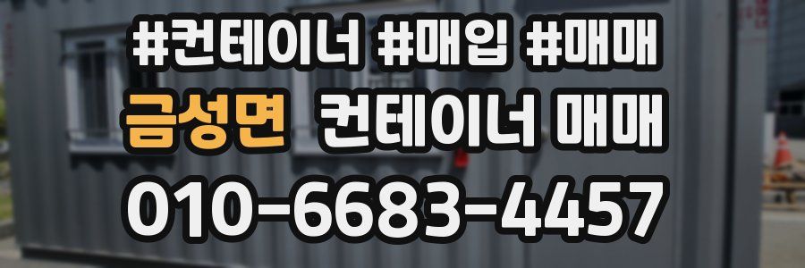 금성면 컨테이너 매매