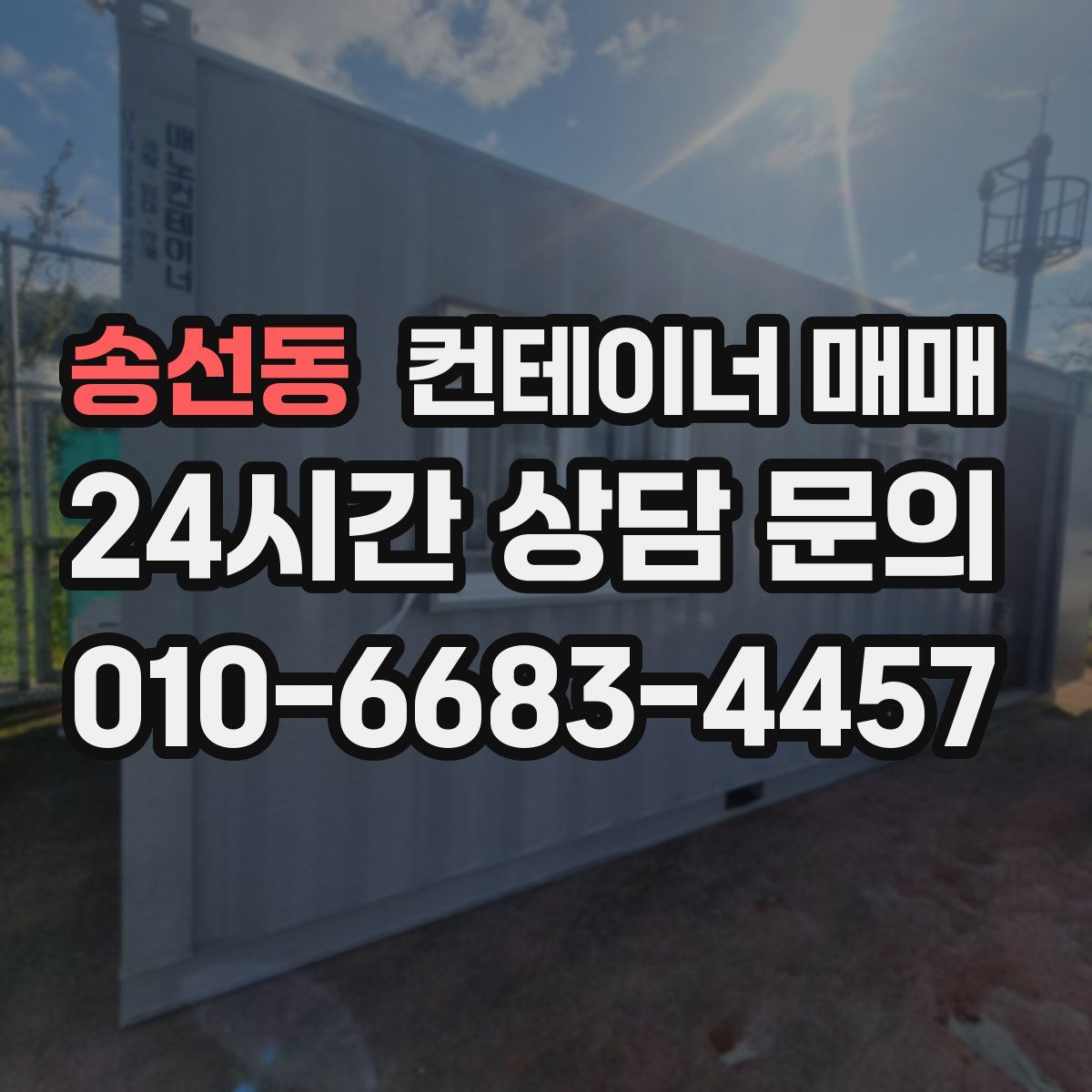 송선동 컨테이너 매매