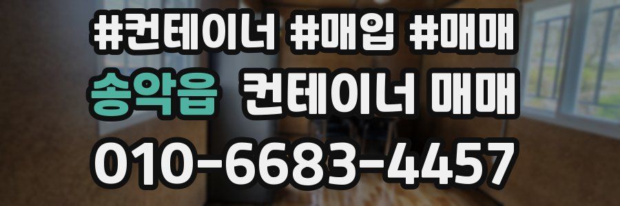 송악읍 컨테이너 매매