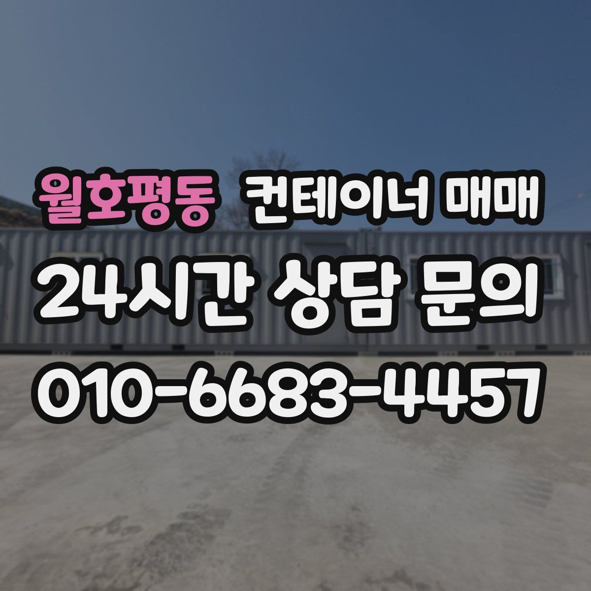 월호평동 컨테이너 매매