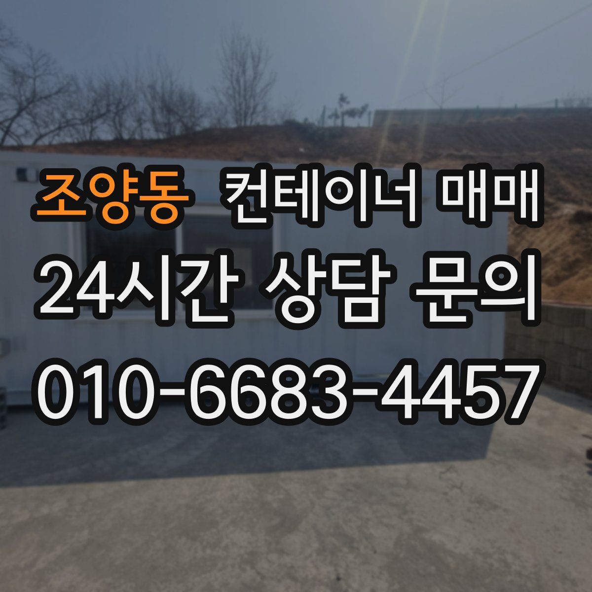 조양동 컨테이너 매매