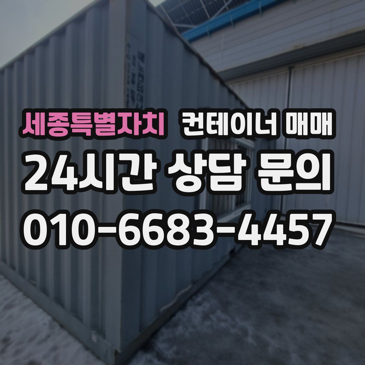 세종특별자치 컨테이너 매매