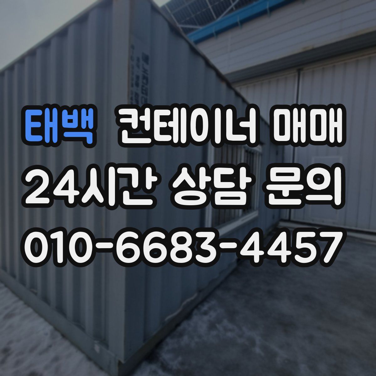 태백 컨테이너 매매