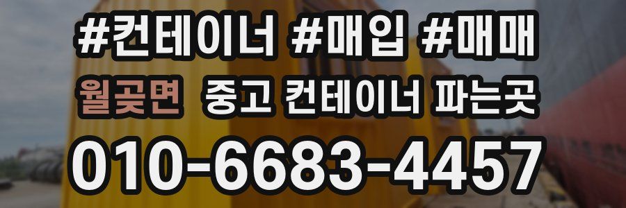 월곶면 중고 컨테이너 파는곳