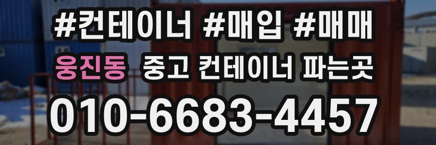 웅진동 중고 컨테이너 파는곳