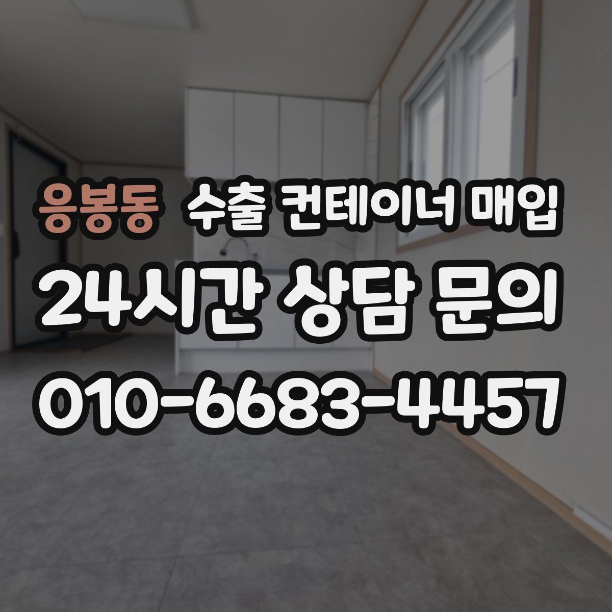 응봉동 수출 컨테이너 매입