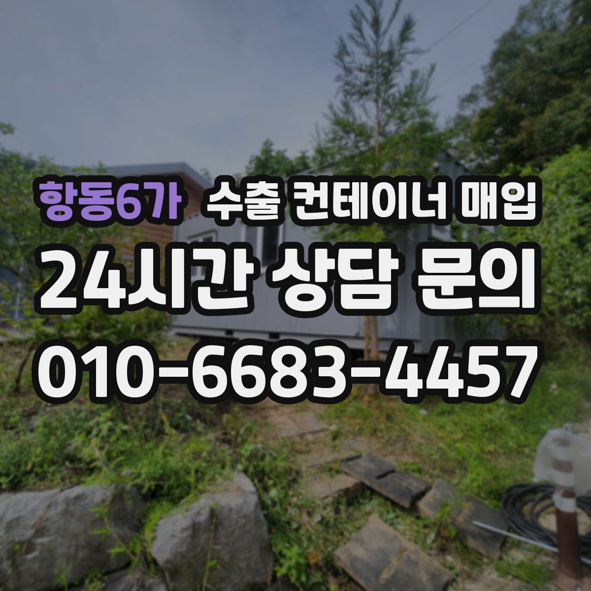항동6가 수출 컨테이너 매입