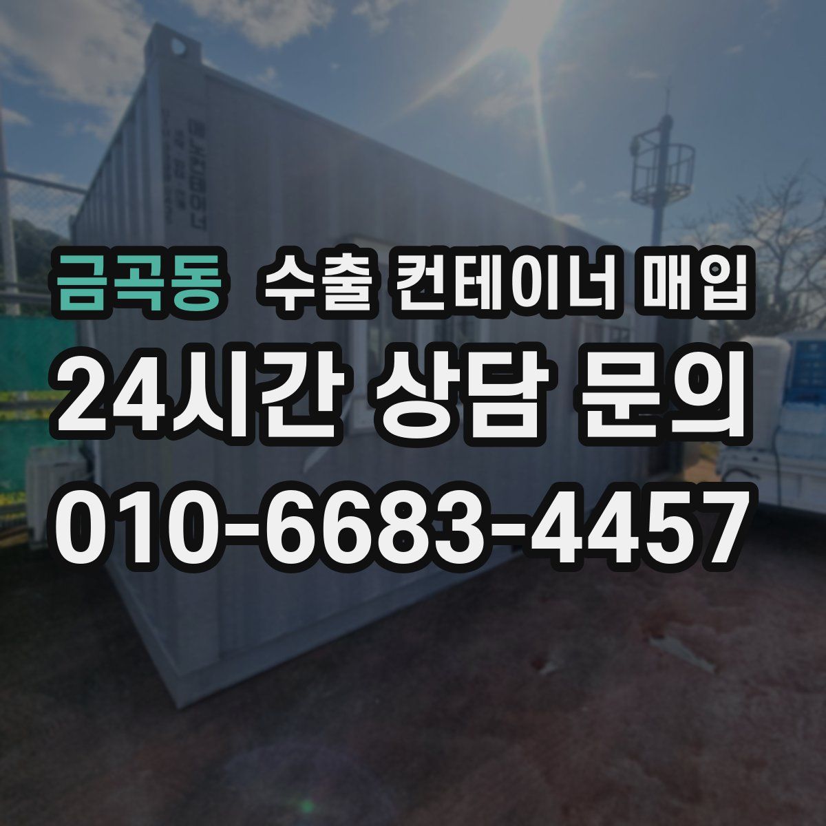 금곡동 수출 컨테이너 매입