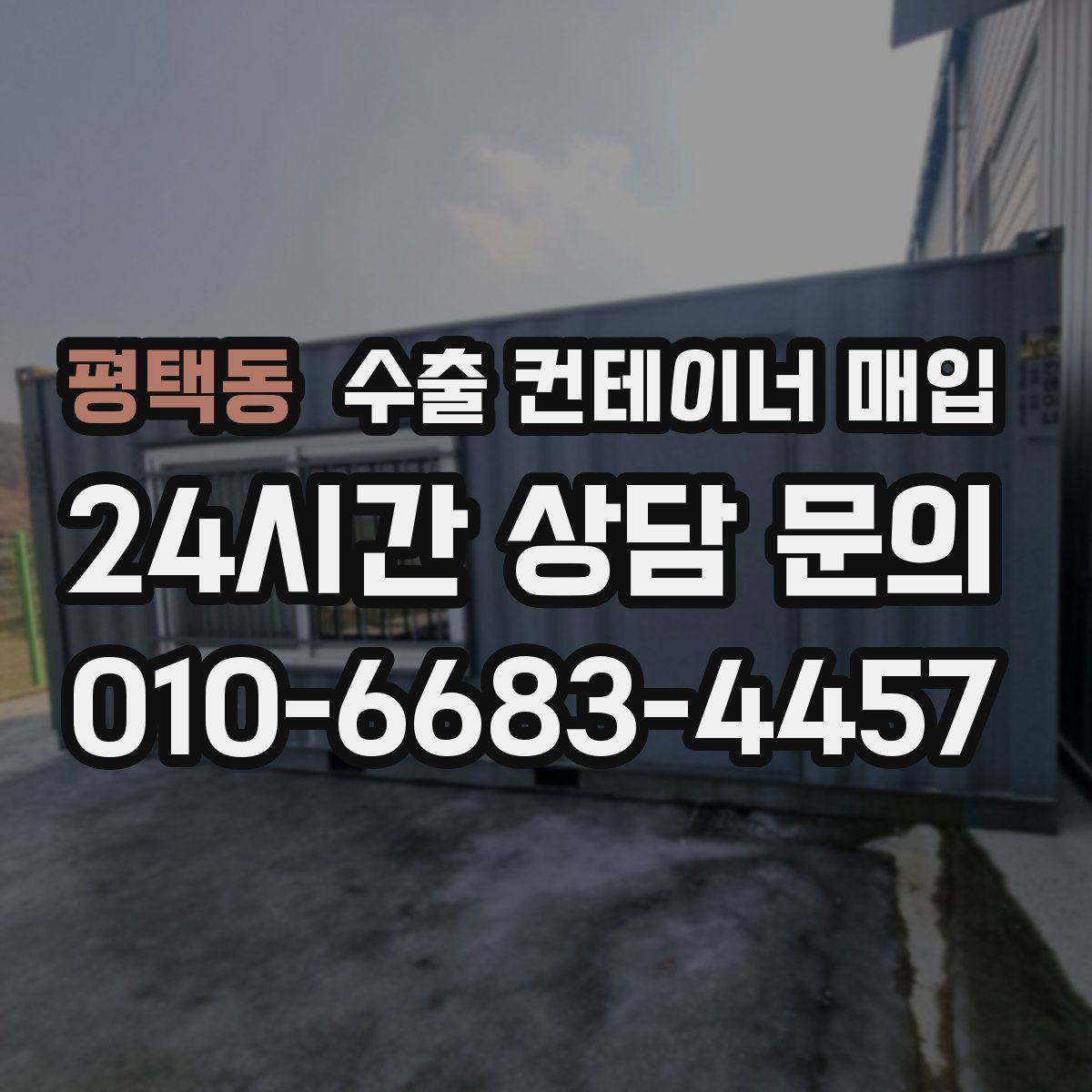 평택동 수출 컨테이너 매입