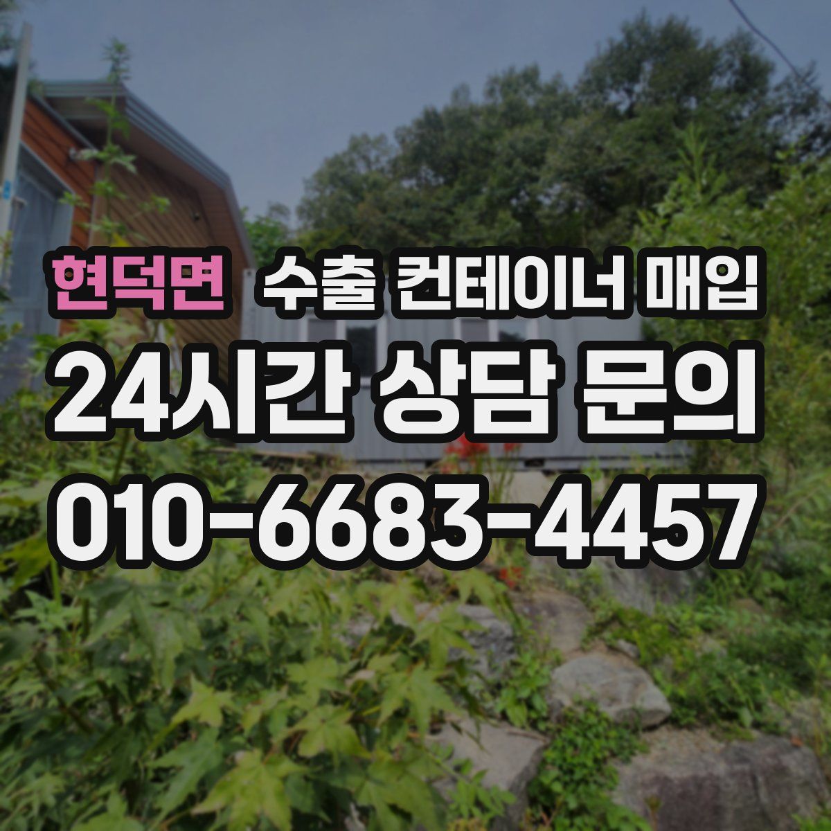 현덕면 수출 컨테이너 매입