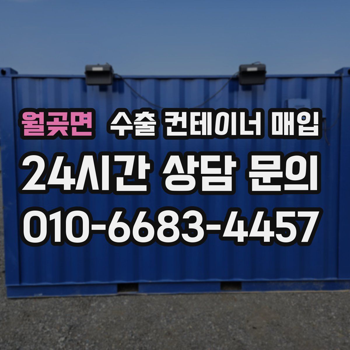 월곶면 수출 컨테이너 매입