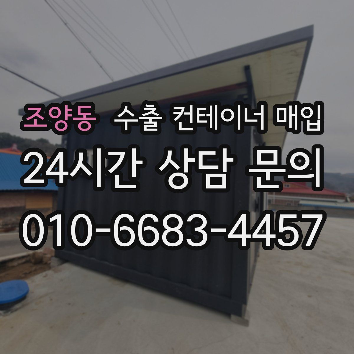 조양동 수출 컨테이너 매입