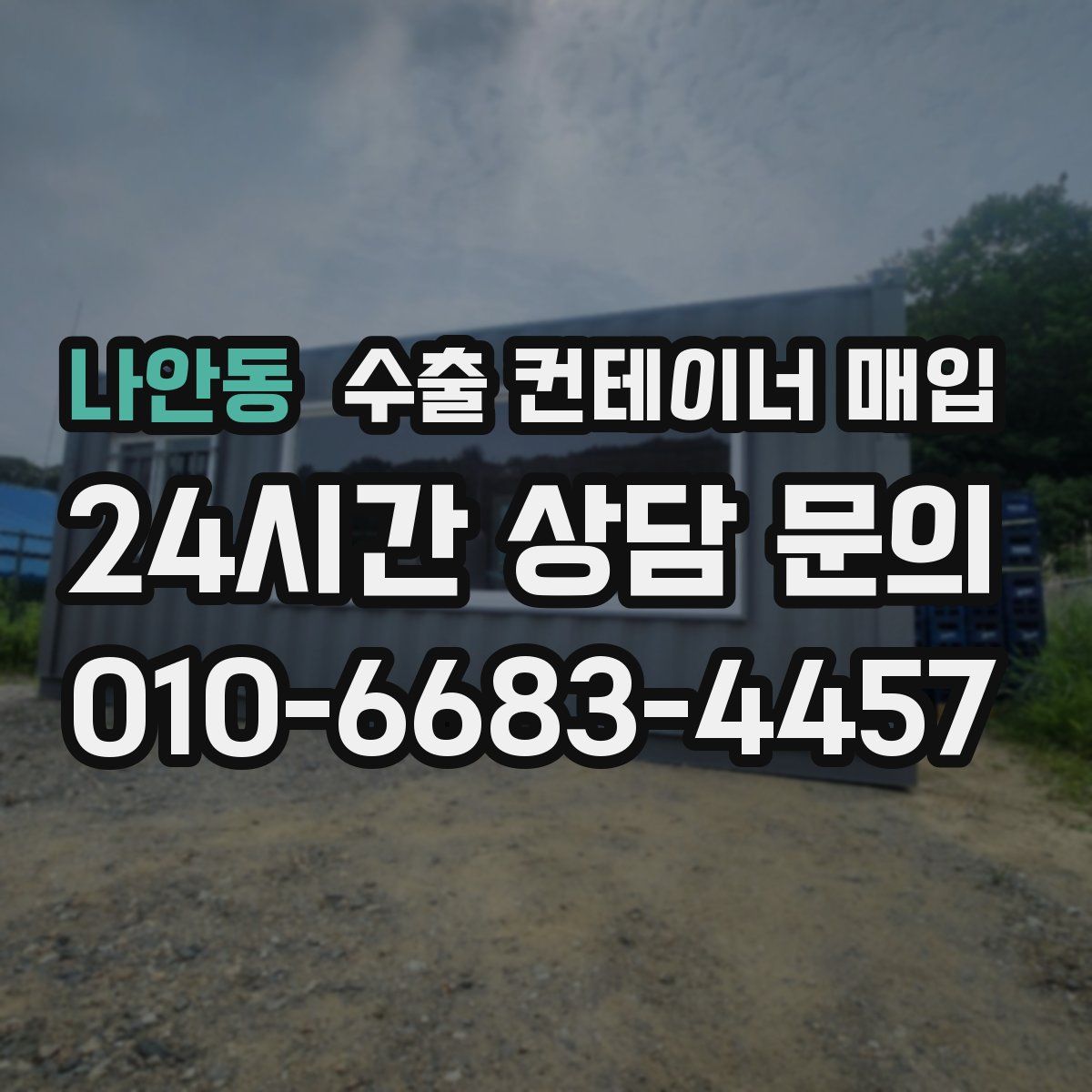 나안동 수출 컨테이너 매입