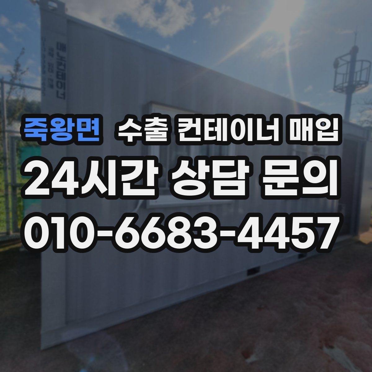 죽왕면 수출 컨테이너 매입