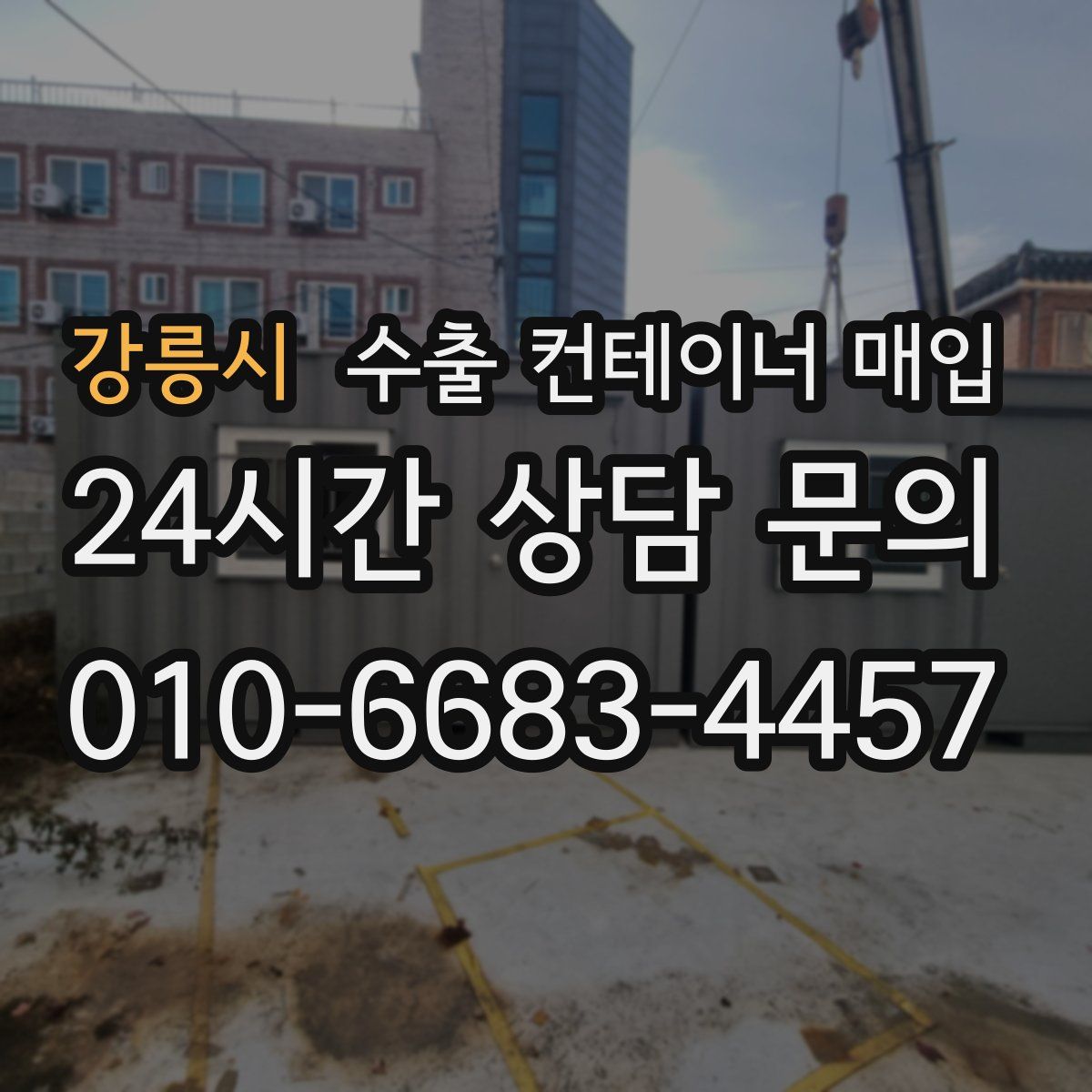 강릉시 수출 컨테이너 매입