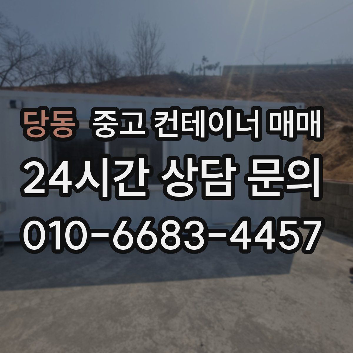 당동 중고 컨테이너 매매