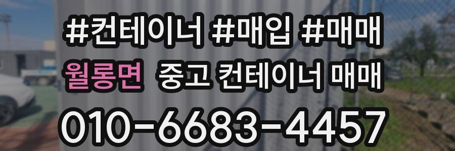 월롱면 중고 컨테이너 매매