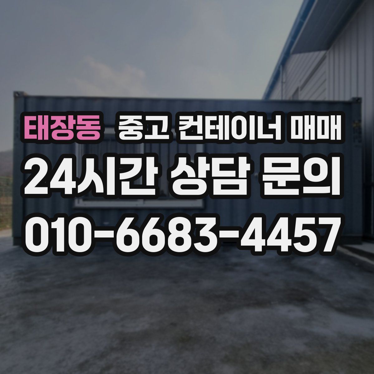 태장동 중고 컨테이너 매매