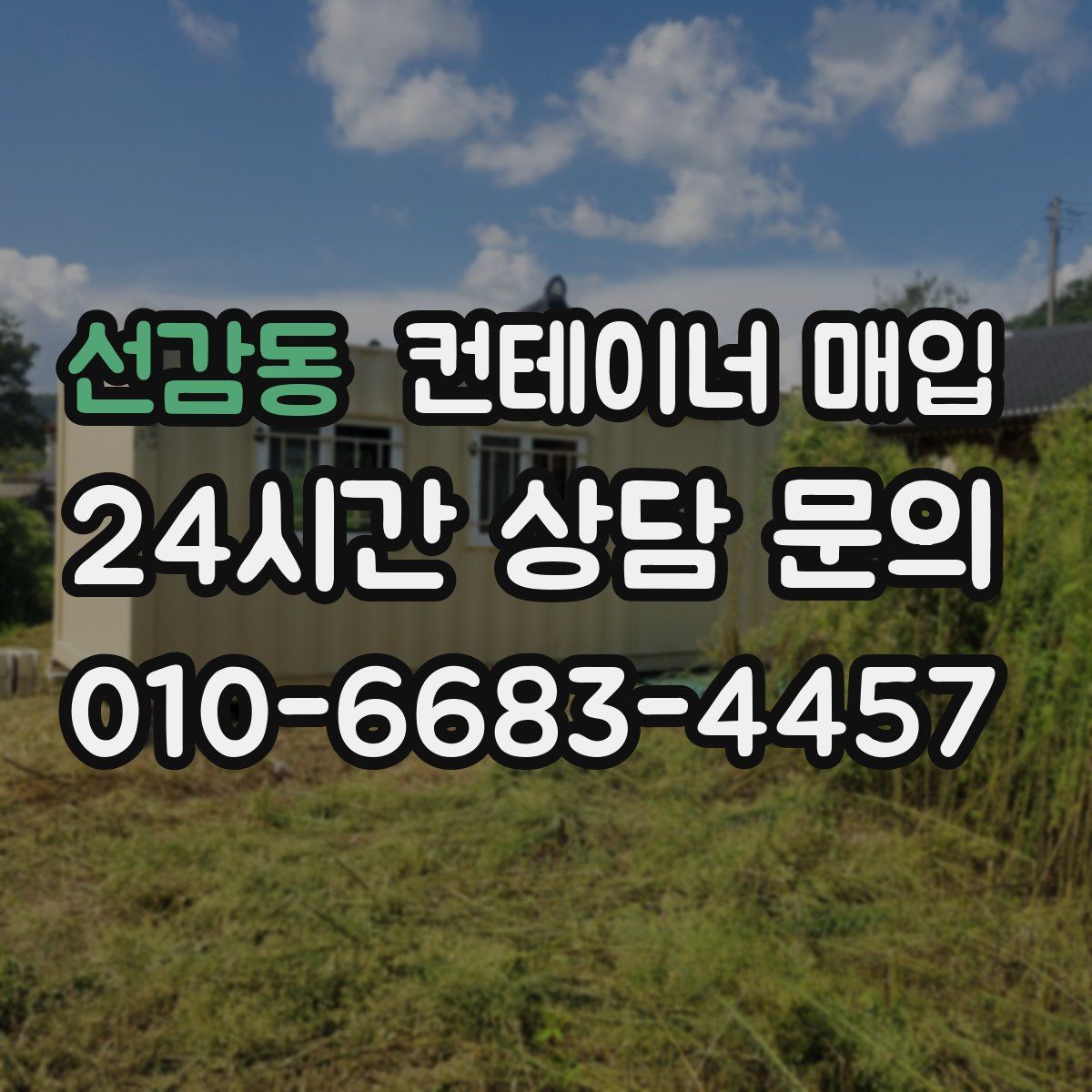 선감동 컨테이너 매입