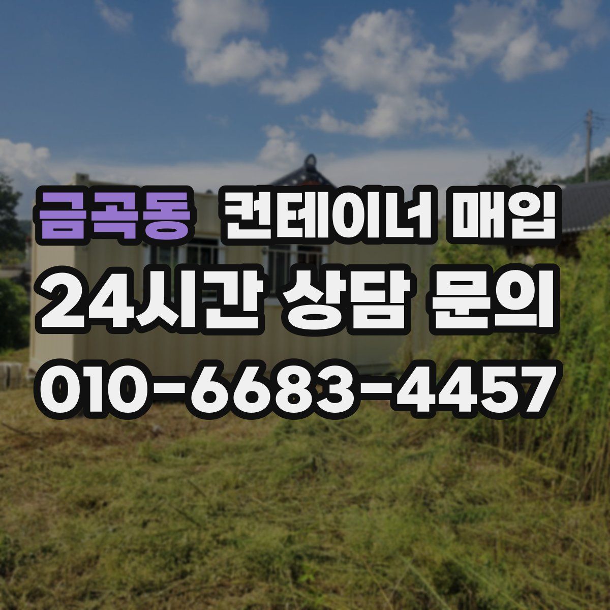 금곡동 컨테이너 매입