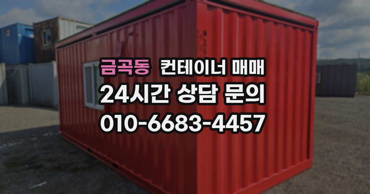 금곡동 컨테이너 매매