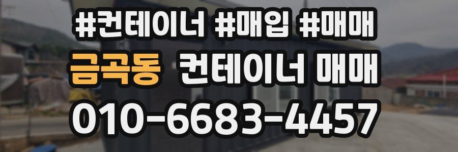 금곡동 컨테이너 매매