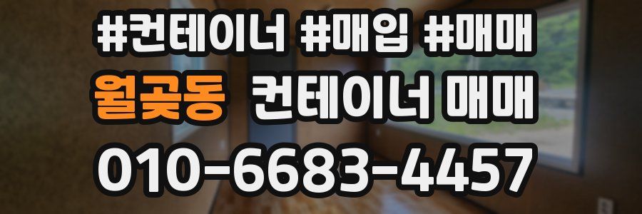 월곶동 컨테이너 매매