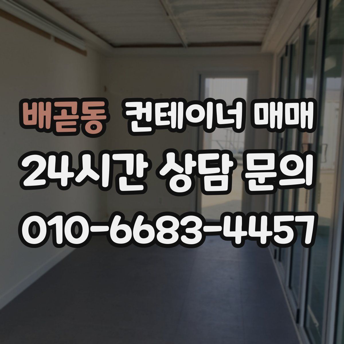 배곧동 컨테이너 매매