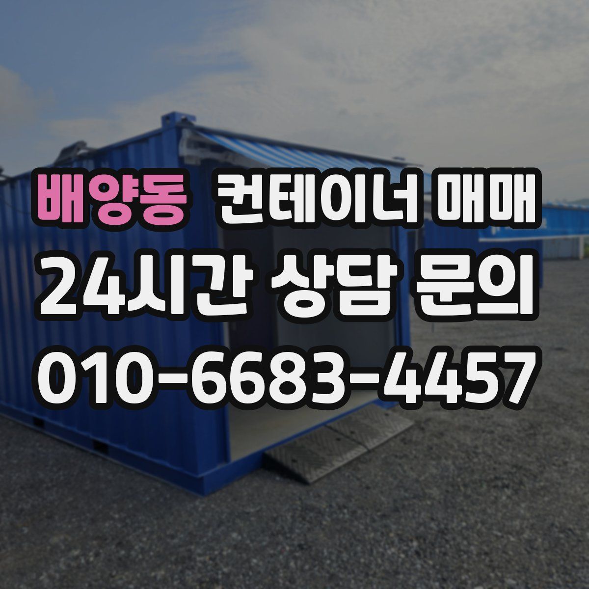 배양동 컨테이너 매매