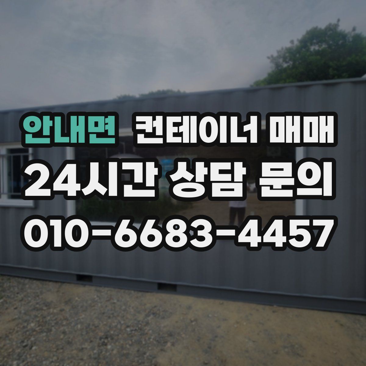 안내면 컨테이너 매매