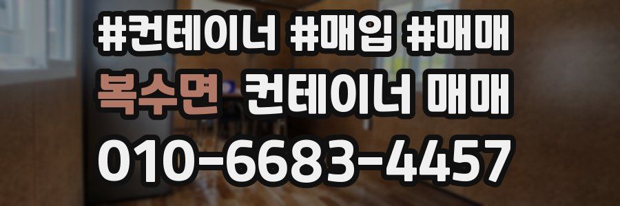 복수면 컨테이너 매매