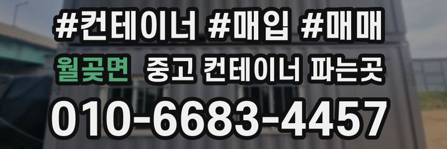 월곶면 중고 컨테이너 파는곳