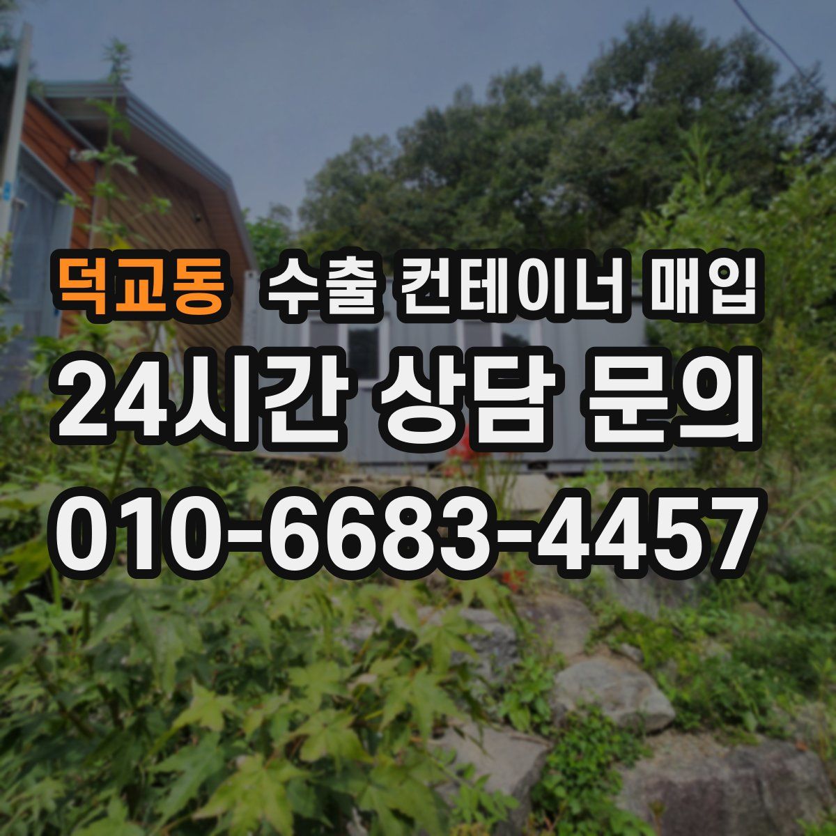 덕교동 수출 컨테이너 매입