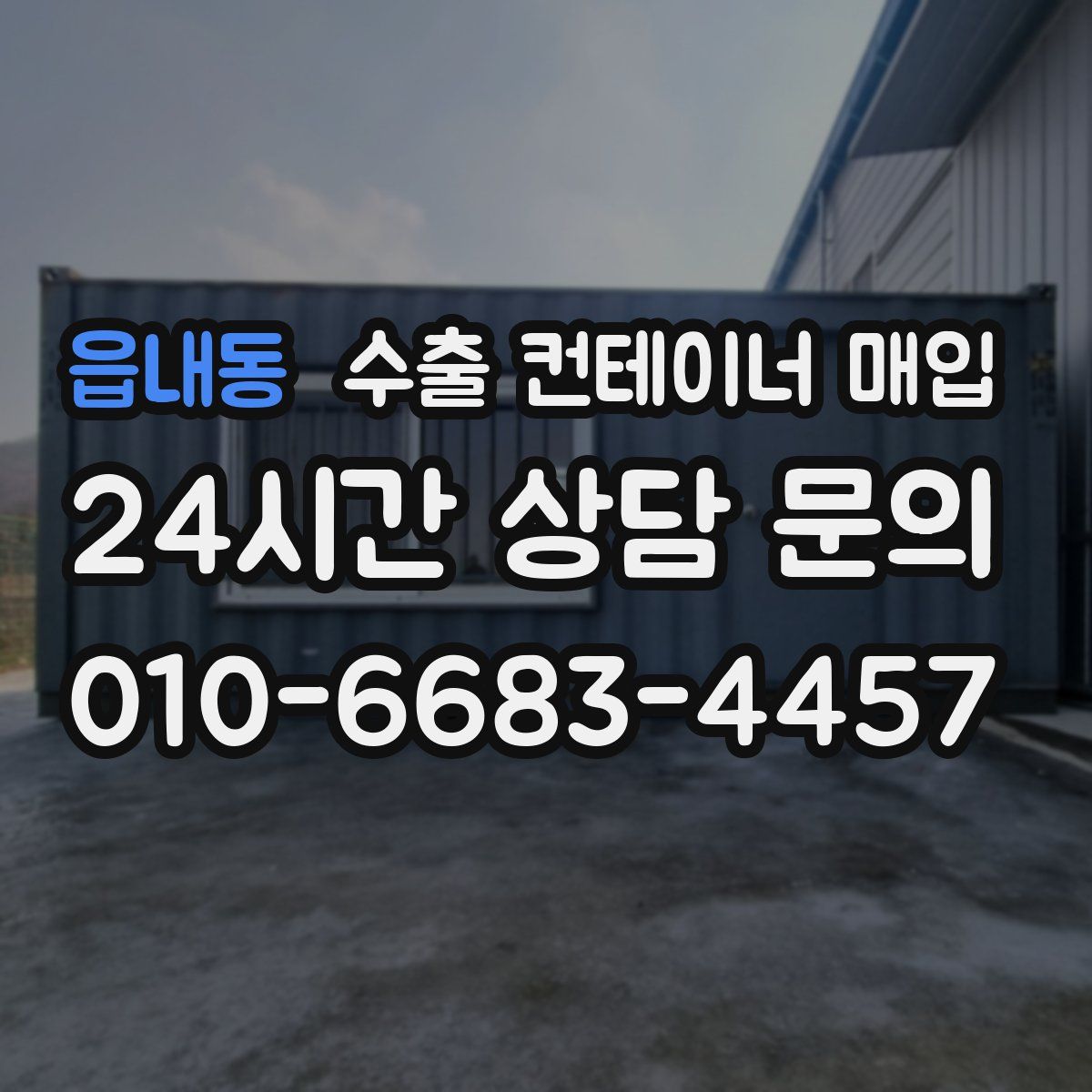 읍내동 수출 컨테이너 매입