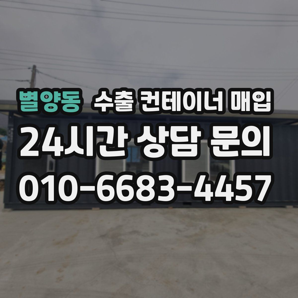별양동 수출 컨테이너 매입