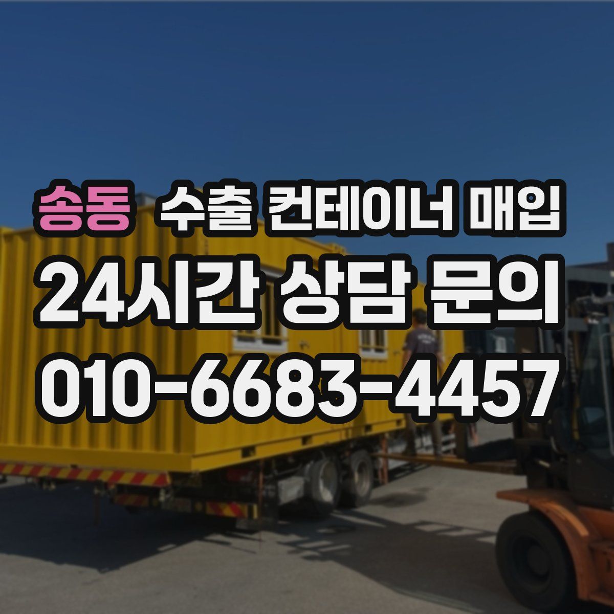 송동 수출 컨테이너 매입