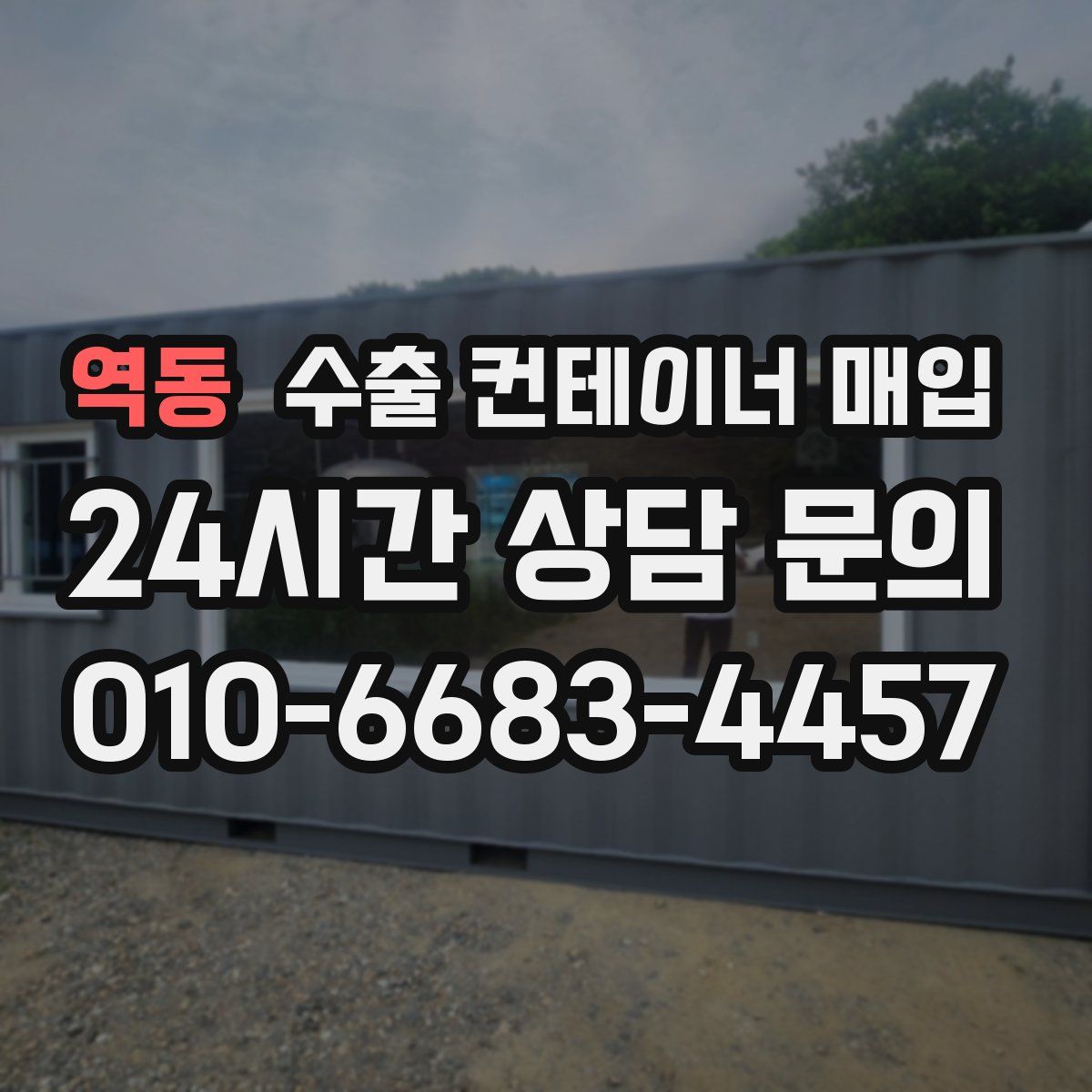 역동 수출 컨테이너 매입