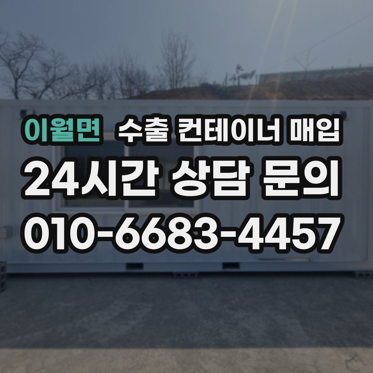 이월면 수출 컨테이너 매입