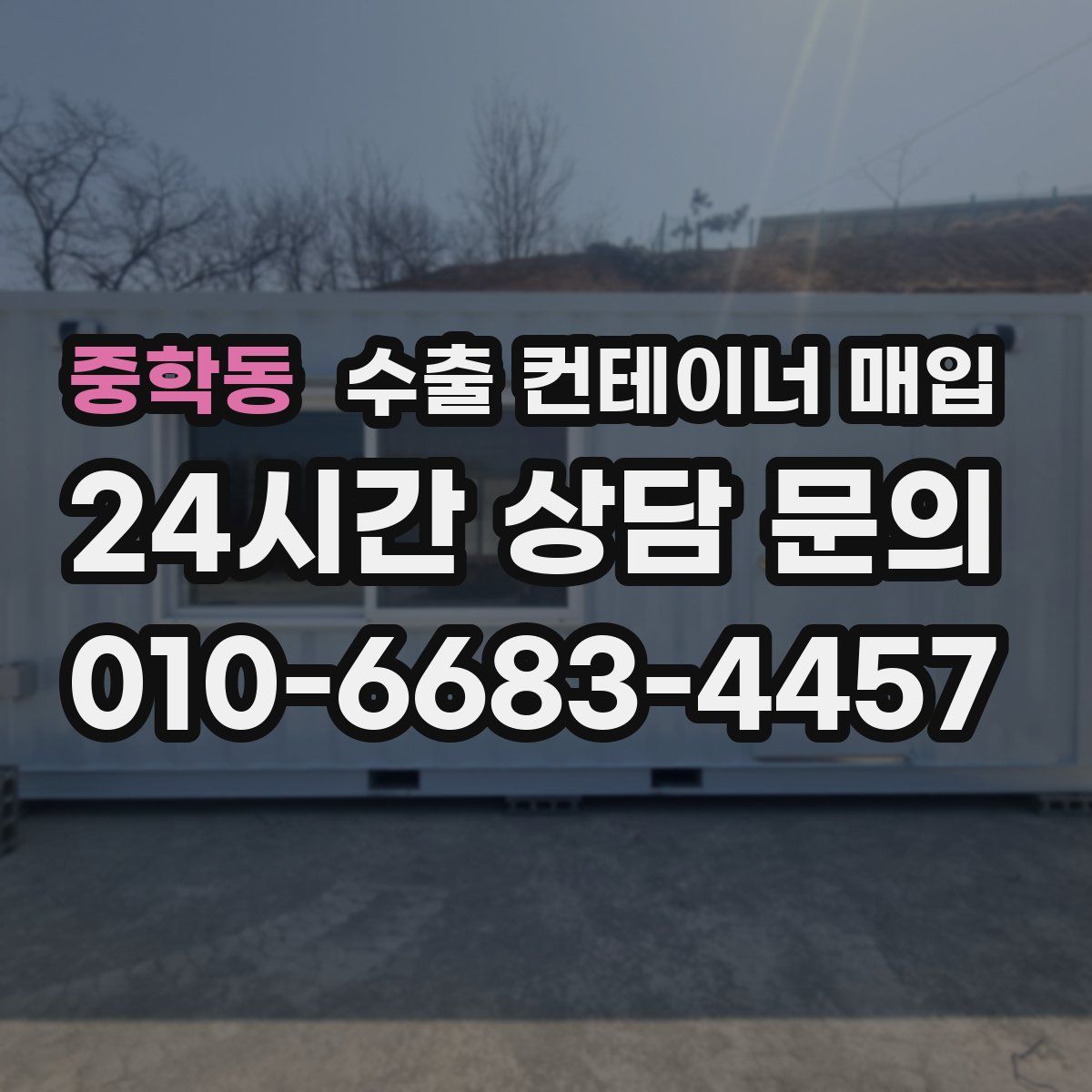 중학동 수출 컨테이너 매입
