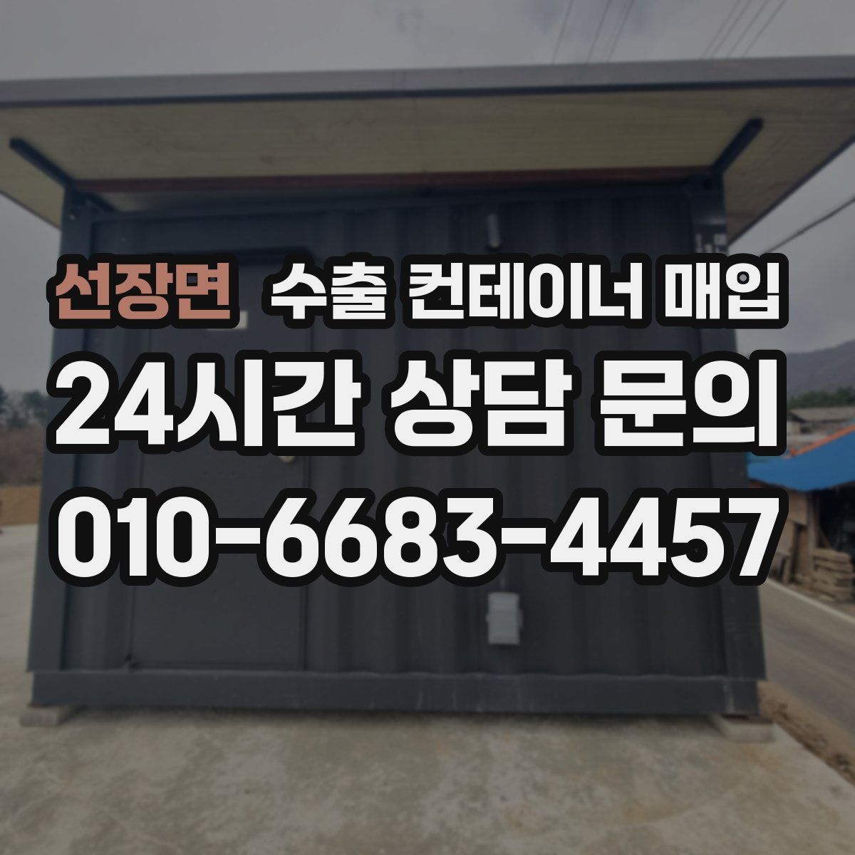 선장면 수출 컨테이너 매입