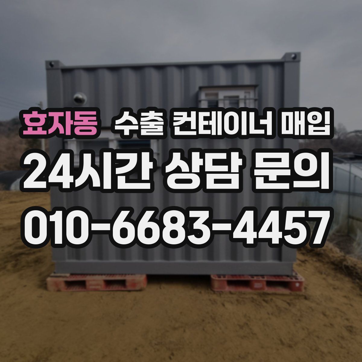 효자동 수출 컨테이너 매입
