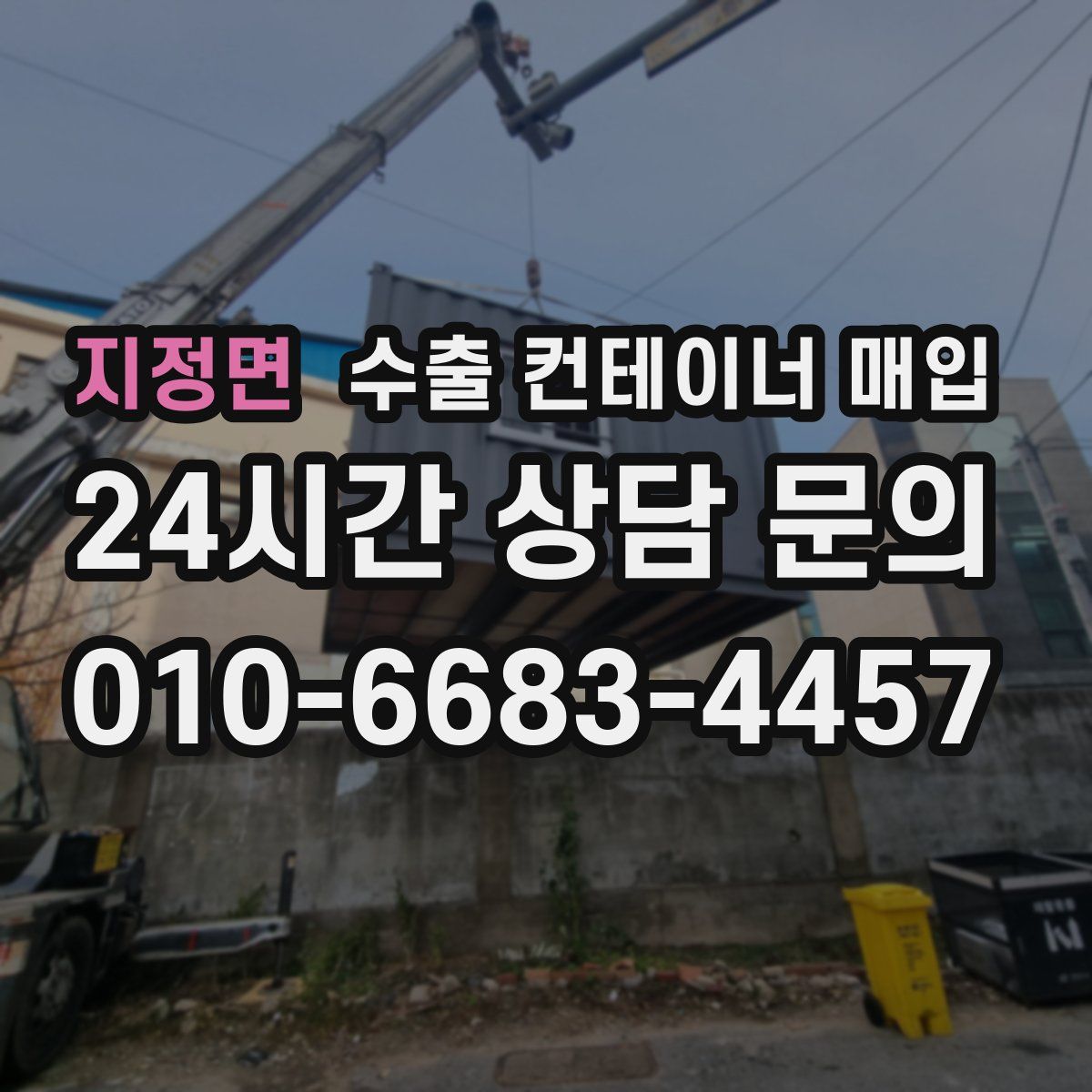 지정면 수출 컨테이너 매입