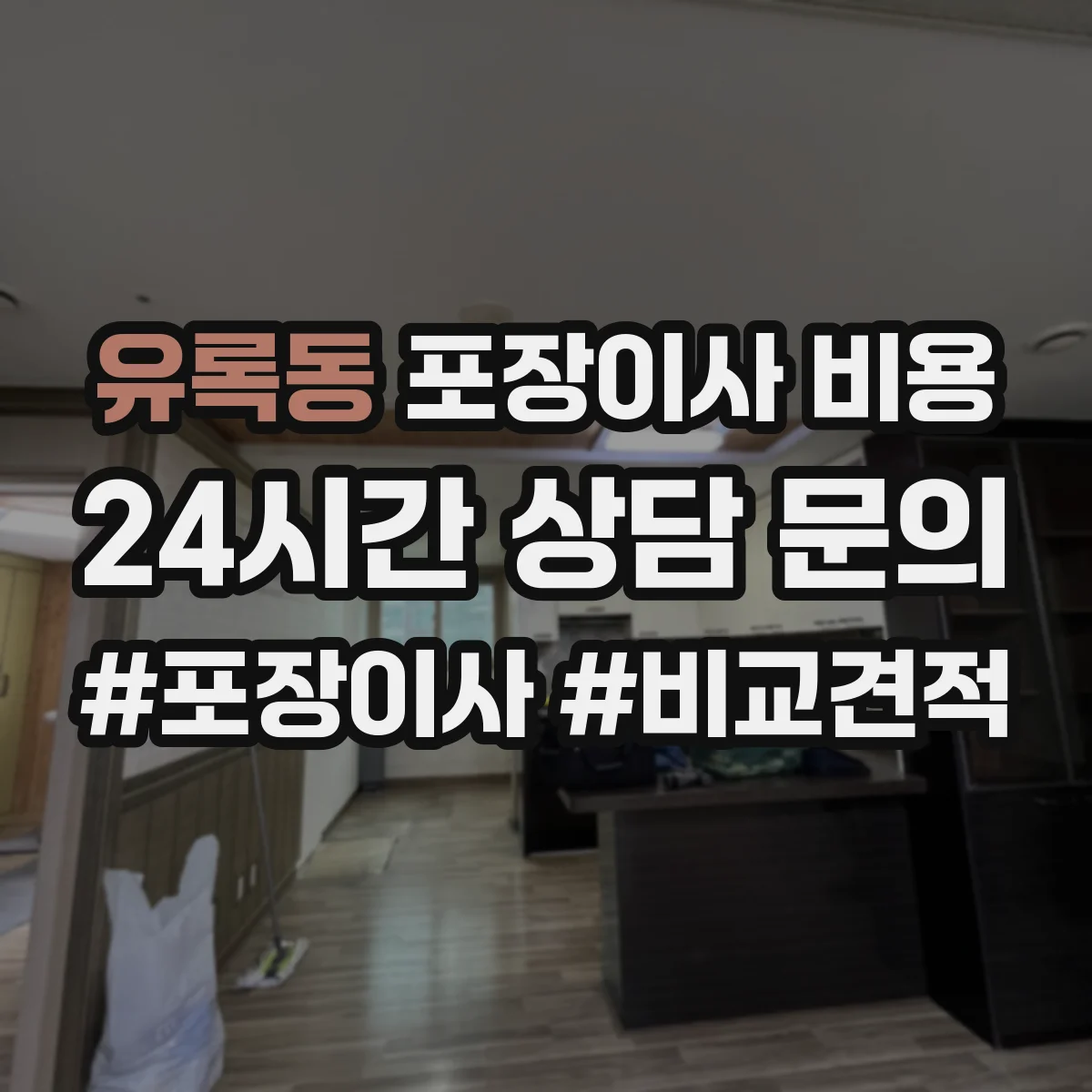 유록동 포장이사 비용
