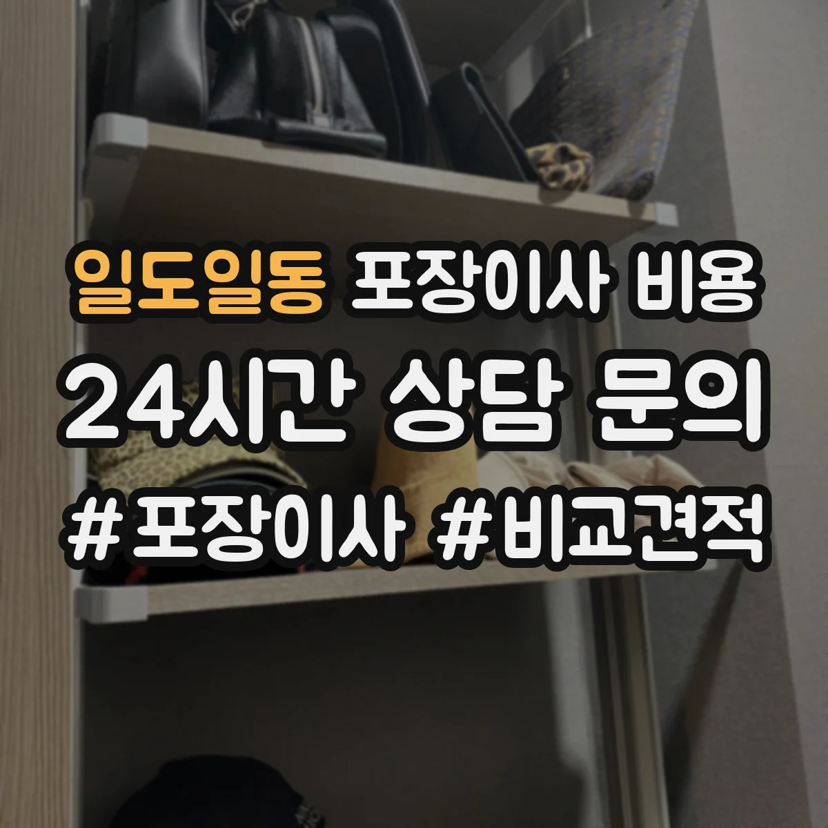 일도일동 포장이사 비용