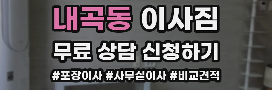 내곡동 이사짐