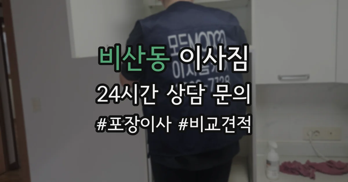 비산동 이사짐