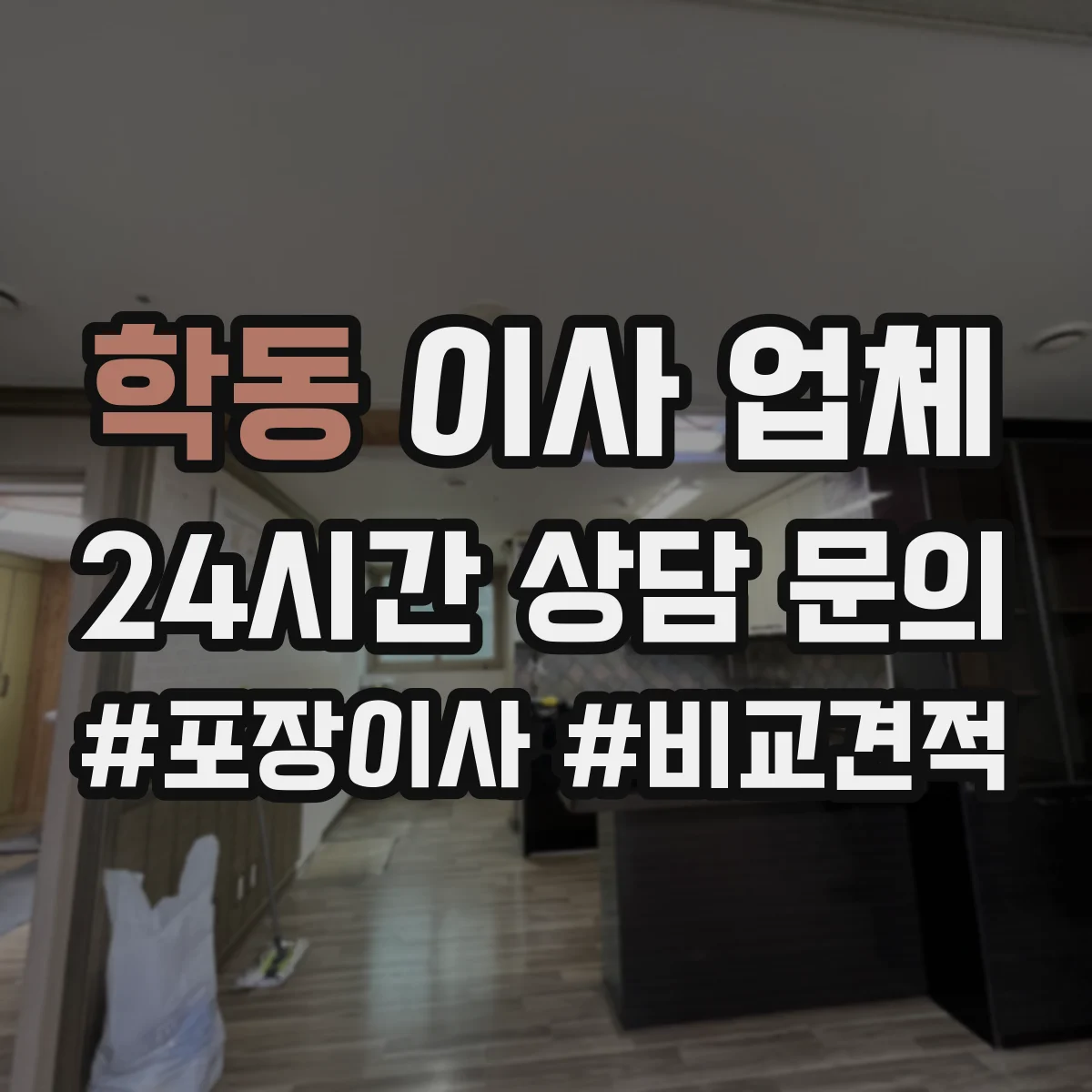 학동 이사 업체