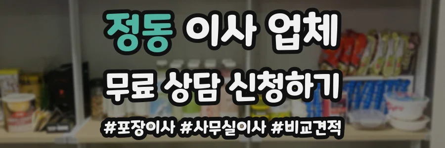 정동 이사 업체